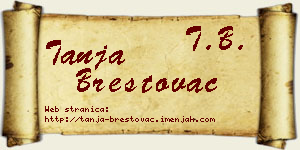Tanja Brestovac vizit kartica